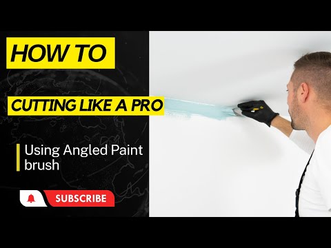 Yllee® | How to paint a straight line with Angled cutting in brush - Like a Professional painter