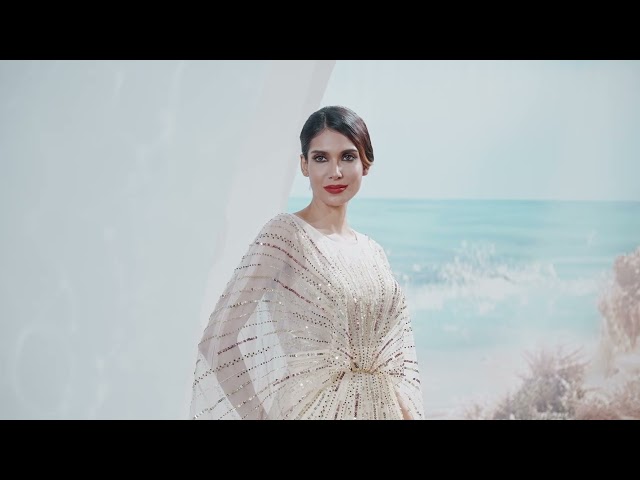 فستان تول بتصميم أنيق وراقي