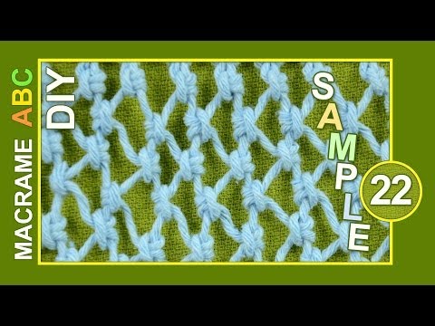 Macrame ABC pattern sample 17