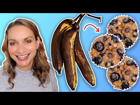 Don't Waste Overripe Bananas—Make These Blueberry Muffins Instead