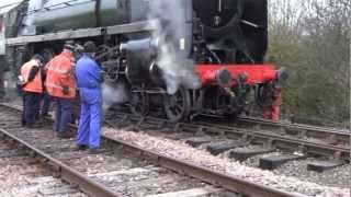 preview picture of video 'Nene Valley Gala 23 Feb 2013 feat 70000 Britannia Derailed'