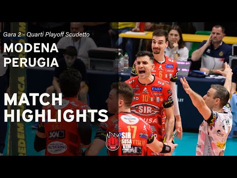 Valsa Group Modena vs. Sir Susa Vim Perugia - VBW - SuperLega - Match Highlights