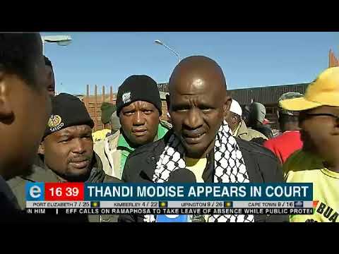 Thandi Modise appears in court