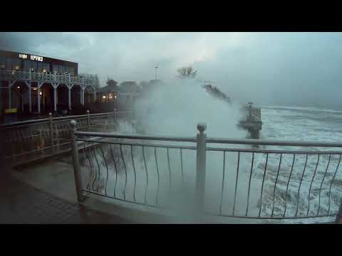 Сильнейший шторм на Балтийском море | Зеленоградск