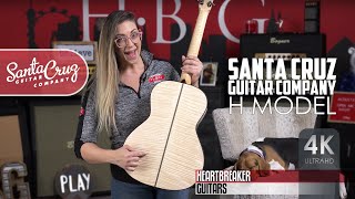 Video thumbnail for Santa Cruz H Model with Bear Claw European Spruce over Flamed Maple by Heartbreaker Guitars