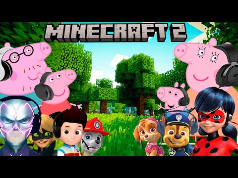 Cartoon Characters Play Minecraft Compilation 2