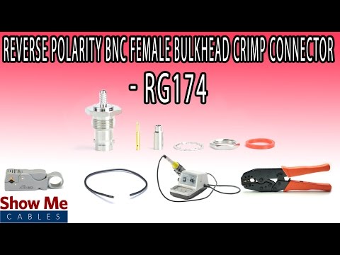 Reverse Polarity BNC Female Bulkhead Crimp Connector For RG174 - Perfect For DIY Installs!