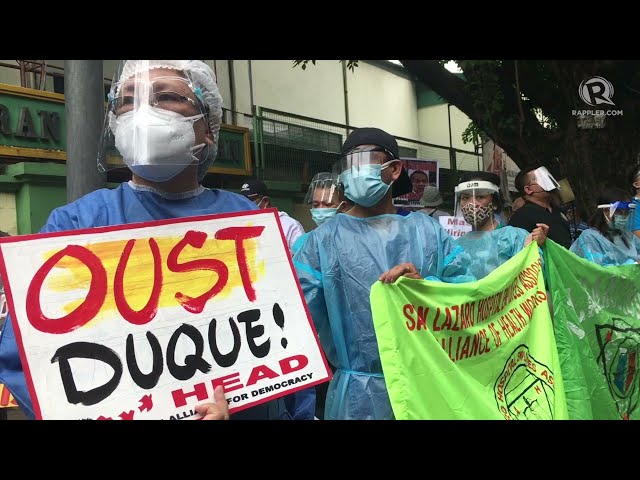 Underpaid health workers walk out, call for Duque resignation at mass protests