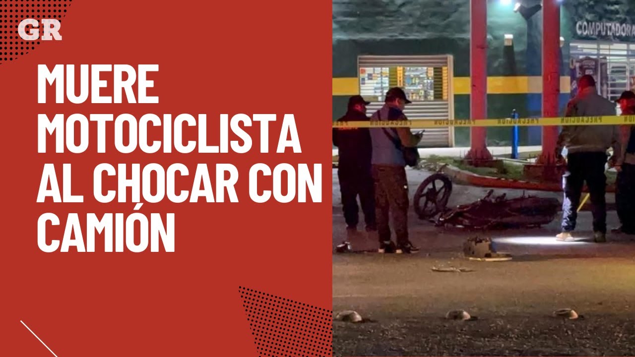 Muere motociclista al chocar con camión | Monterrey