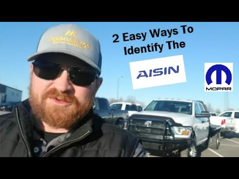 Couple of easy ways to identify an Aisin Transmission