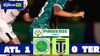 Atlético-PI  x Teresina.  Campeonato piauiense 2026, 6° rodada.  Gol e melhores momentos.