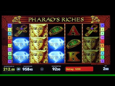 Diamanten im Block! Pharaohs Riches auf 2€ am Spielautomat Gezockt! Bally Wulff Tr5