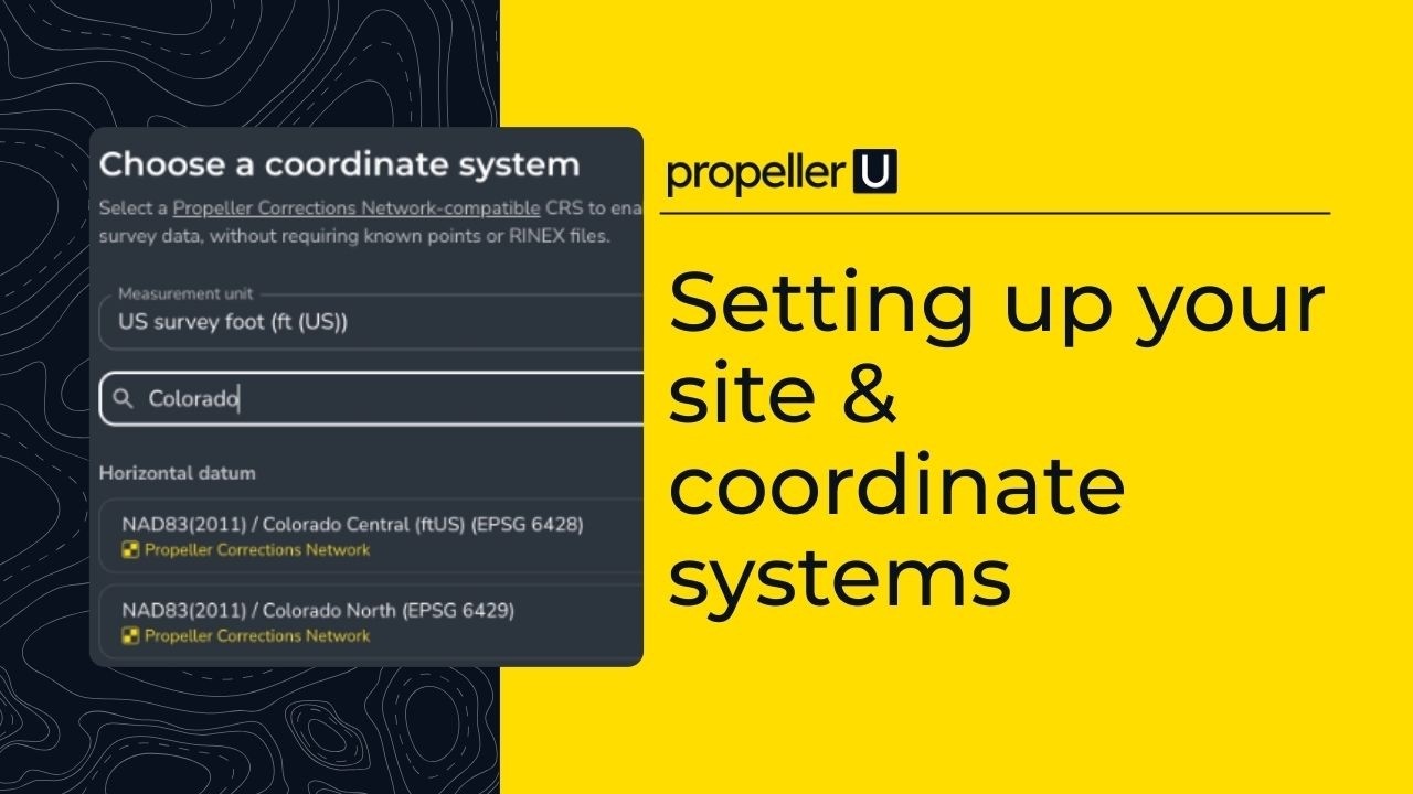 Foundation & account setup: Setting up your site & coordinate systems