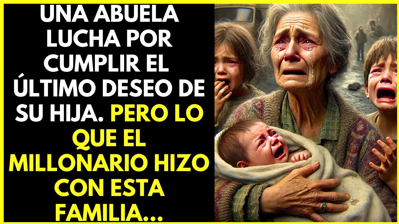 ABUELA LUCHA POR CUMPLIR EL ÚLTIMO DESEO DE SU HIJA. PERO LO QUE EL MILLONARIO HIZO CON ESTA FAMILIA