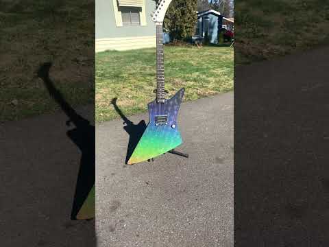 R. L. James Guitars "Monster" Model (Explorer) *BRAND NEW* 2022 Halographic Universe and Flat Black image 18