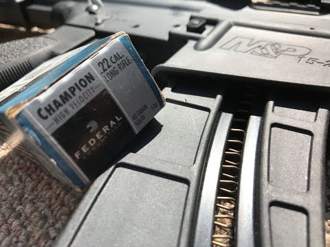 .22LR, 40gr Lead Round Nose Solid, Federal Champion (#510)