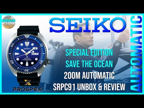 Save The Ocean Blue Stunner! | Seiko Special Edition 200m Automatic SRPC91 Unbox & Review