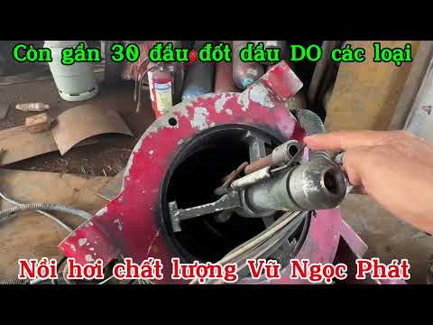 Đầu đốt dầu FO. Công suất 460 lít/giờ