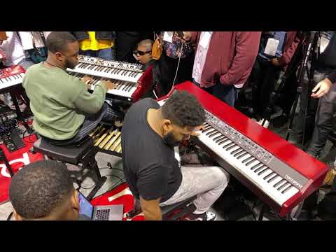 Glenn Gibson Jr jamin out with Joseph Pryor at Nord NAMM 2020 Part #3