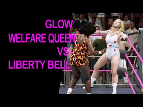 GLOW 1985 Welfare Queen vs Liberty Bell