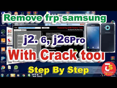 Samsung J2.6 , J2.6 pro remove frp For pc crack tool very easy •| Technology Shadab |• •| Ts |•