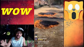 Fireworks gone wrong (ENTIRE YARD CATCHES FIRE)😮🔥🔥🔥
