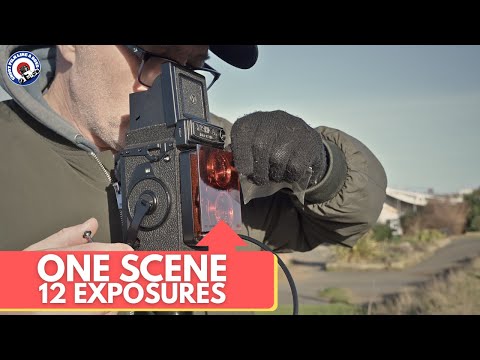 I had to go back! 12 Exposures on one scene shooting the Yashica MAT 124G.