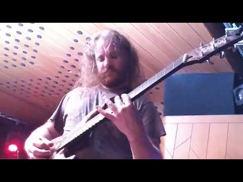 @Psycroptic live in India. Joe Haley up close.