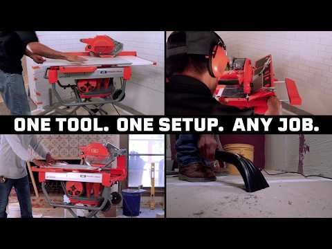 THE iQTS244 YOUR ONE TILE SAW SOLUTION
