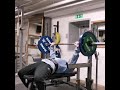 Dead bench press 3x20 reps on 120kg