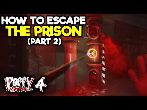 How to ESCAPE the Prison (Part 2) Poppy Playtime Chapter 4 - turn off the red smoke - code found