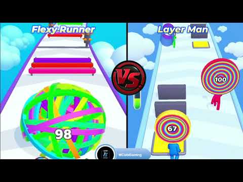 Flexy Runner 3D VS Layer Man 3D : Fun and Addictive!