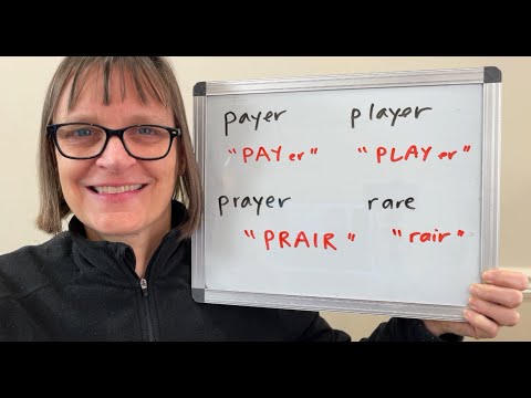 How to Pronounce Payer, Player, Prayer, Pair and Rare