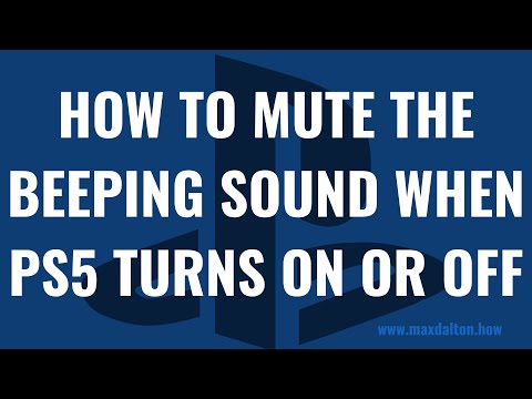 How to Mute the Beeping Sound When PS5 Turns On or Off
