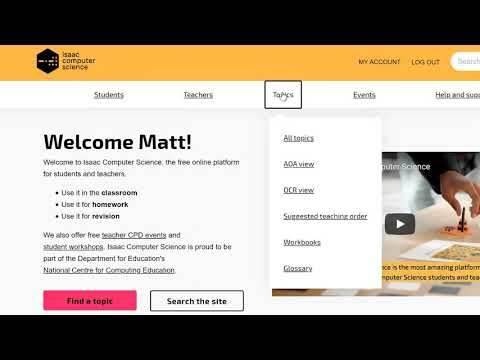 Quick tour of Isaac Computer Science