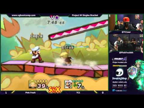 S@X 9/30/14 - Pink Fresh (Lucas) vs TC1 (Toon Link, Mario) - Project M Tournament - Smash PM