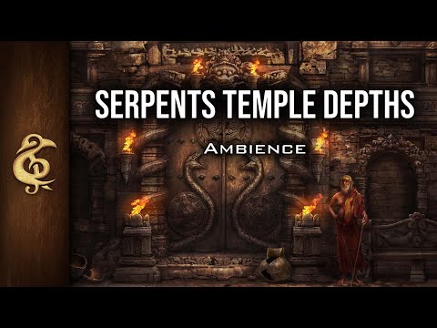 Serpents Temple Depths | Snakes, Danger, Yuan-Ti, Ambience | 1 Hour