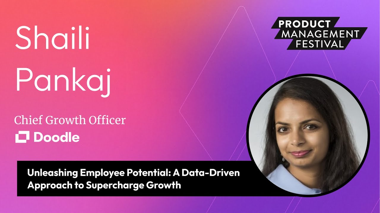 Shaili Pankaj speaking at Product Management Festival, Zürich, 2024
