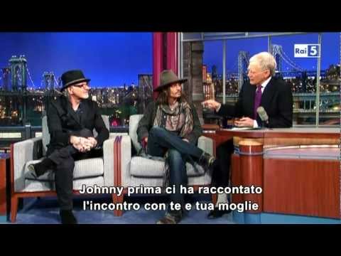 Bill Carter and The Blame feat. Johnny Depp @ David Letterman Show 21/02/13 SUB ITA