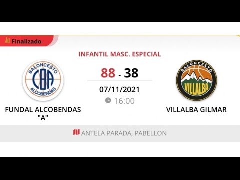 Infantil masc 08 A FUNDAL ALCOBENDAS - VILLALBA GILMAR