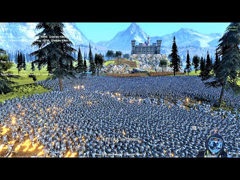10,000 Soul Tyrants Lay Siege to 25000 Knights Alliance Castle Ultimate Epic Battle Simulator