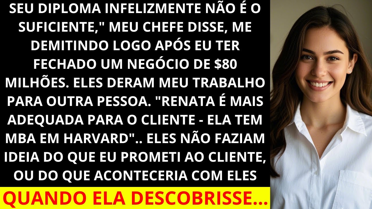 DEMITIDA após fechar O MAIOR NEGÓCIO DA HISTÓRIA DA EMPRESA - Meu chefe não tinha ideia de que...