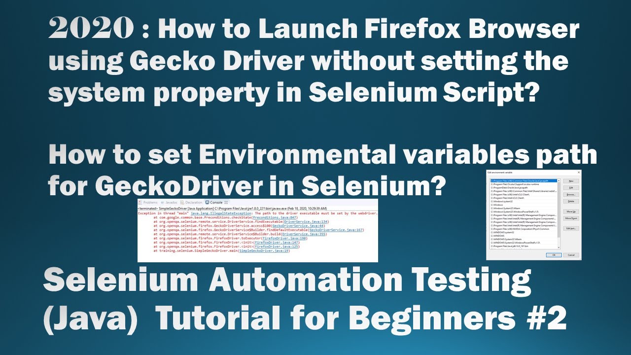 {Fixed} java.lang.IllegalStateException: Launch Firefox Gecko Driver without setting System Property