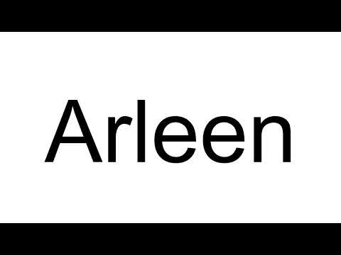 How to Pronounce Arleen (English)