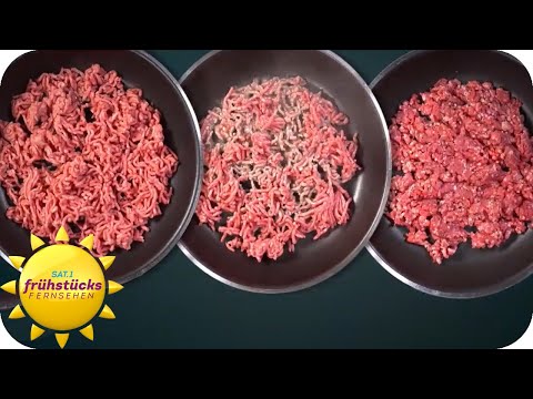 Discounter vs. Supermarkt - wo ist das Bio Hackfleisch günstiger? | SAT.1 Frühstücksfernsehen