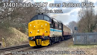37401 ‘MARY QUEEN OF SCOTS’ hauling 5Z47 over the Sutton Park lines - 11th March 2025.