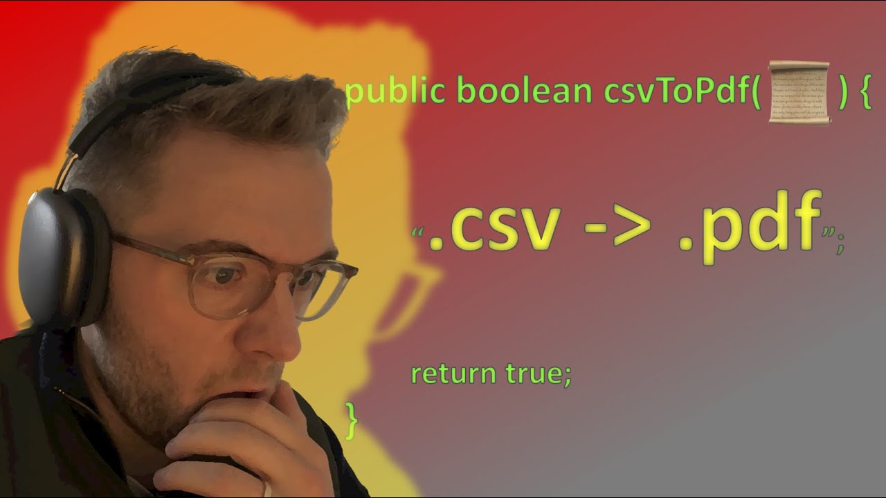 Java .csv to .pdf Converter | Converting Files in Java