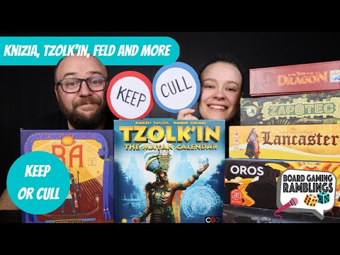 Knizia, Tzolk'in, Feld and more (Keep or Cull)