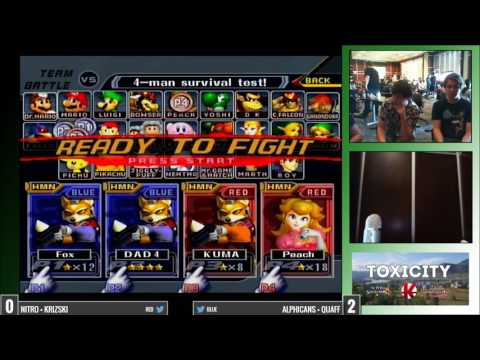 Toxicity 2016 Melee - Krizki + Nitro vs Alphicans + Quaff - Winner's Finals