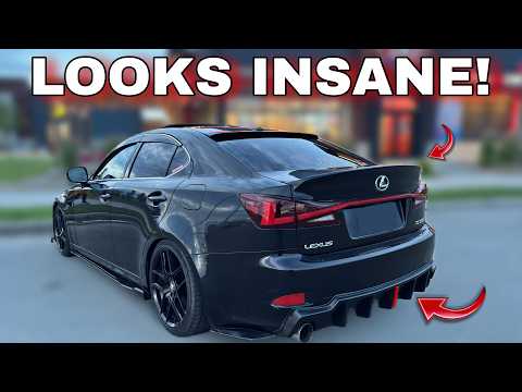 How To Install Ducktail Spoiler & Shark Fin Diffuser on Your Lexus IS250 IS350 ISF